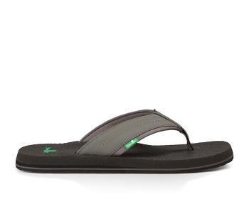 Sanuk Beer Cozy 2 Men's Flip Flops Grey | Canada 265ILH